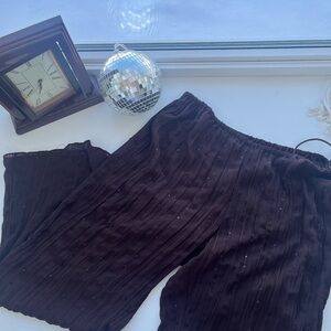 Dotti Y2K Chocolate Brown Sheer Pants Beach